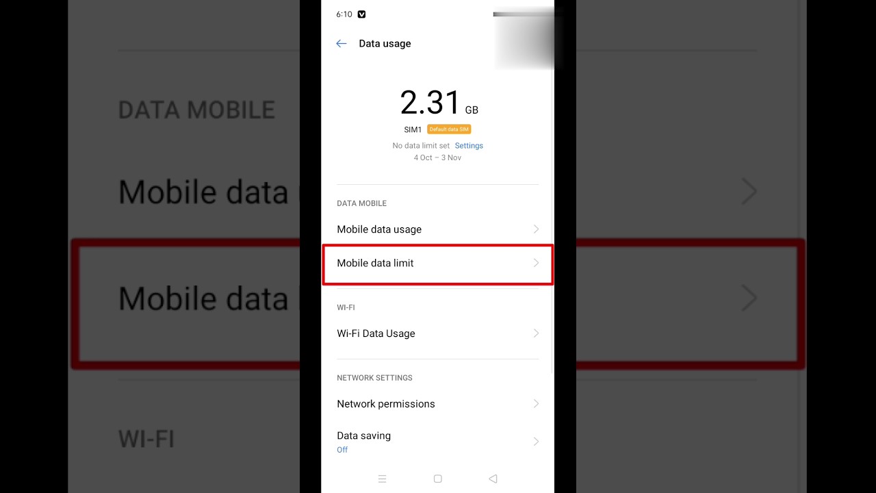 Enable Data Limit on realme Phones 📱