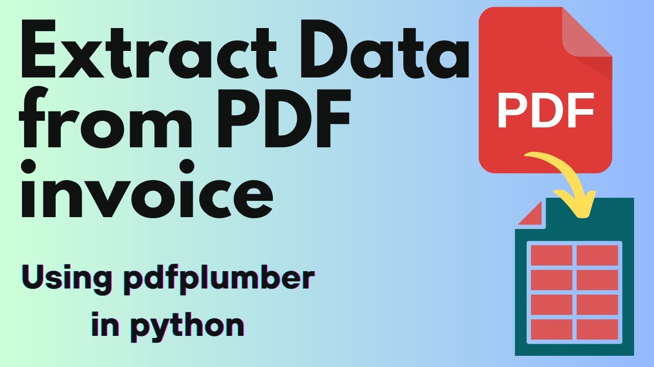 Extracting Invoice Data from PDFs with pdfplumber in Python