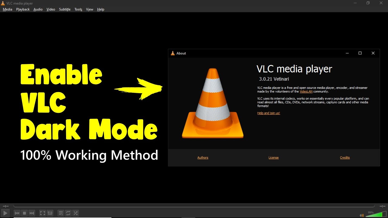 How to Enable Dark Mode On VLC Player Step By Step Guide | NEW Dark Mode in VLC Media Player