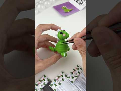 3D Quilling DIY KIT 🦖 #quilling #diykit #art