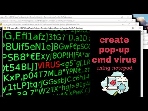 how to create pop-up cmd virus using notepad | #virus #notepad #cmd | #harmless Virus