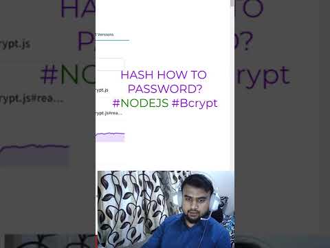 How to secure password before saving to database | #shorts #software #nodejs