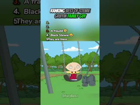 Ranking Best of Stewie Griffin in Family Guy 😭