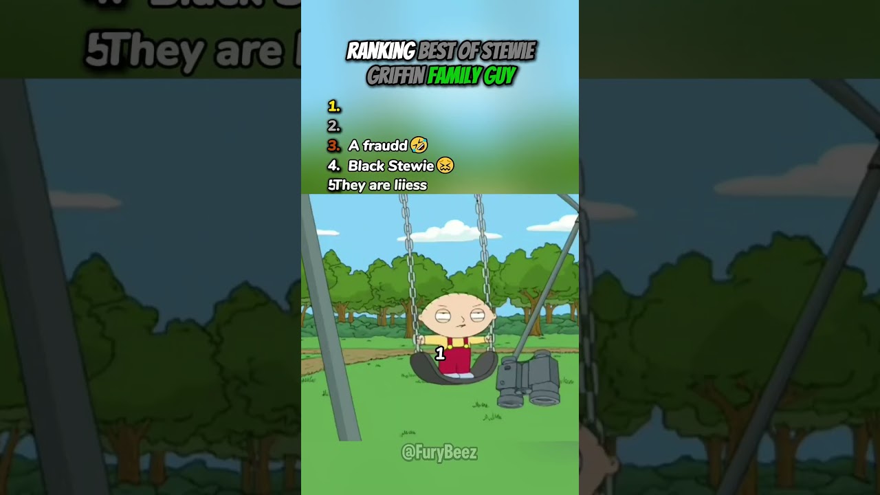 Top Stewie Griffin Moments in Family Guy 😄