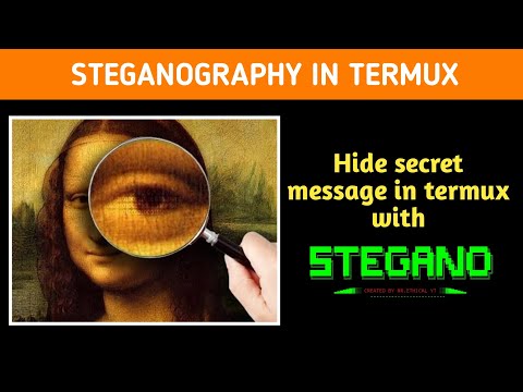 HIDE TEXT IN IMAGE TERMUX | STEGANOGRAPHY| Mr.Ethical YT