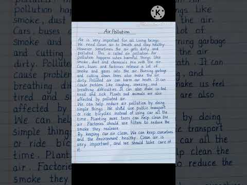 Essay On Air Pollution I Essay on Pollution in English I#shorts #ytshorts #essay