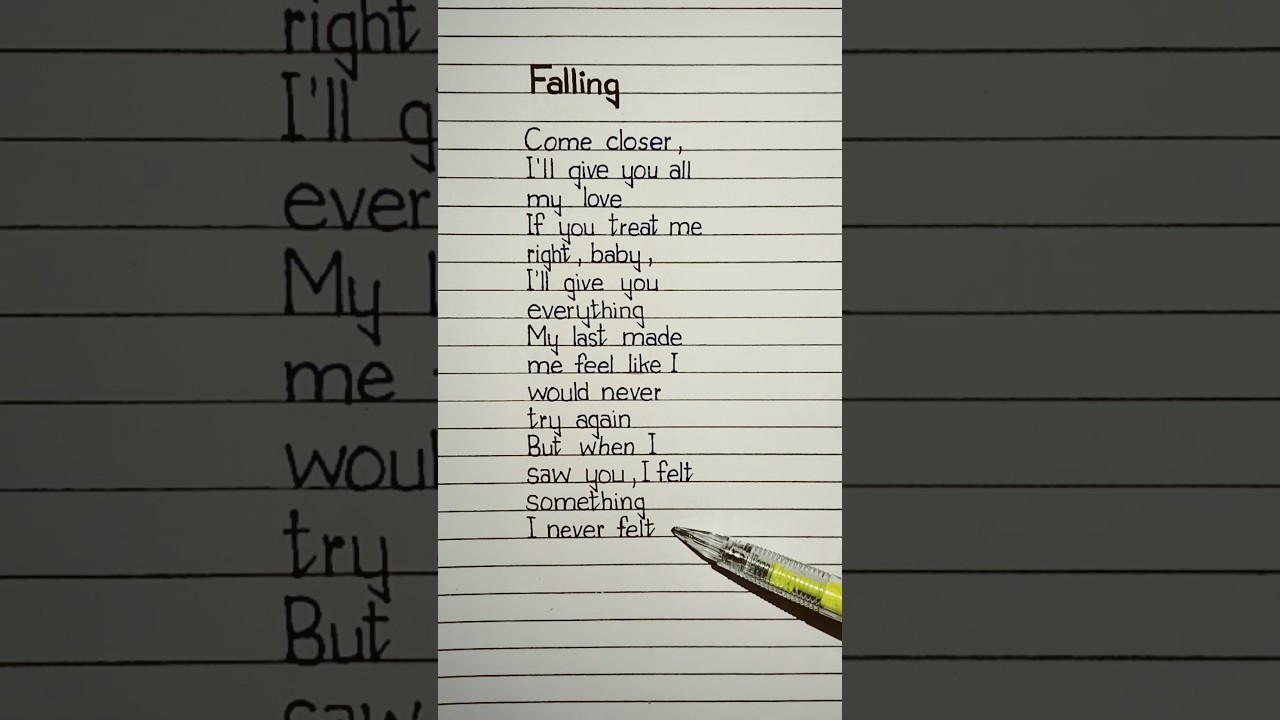 Falling Lyrics by Trevor Daniel 🎶