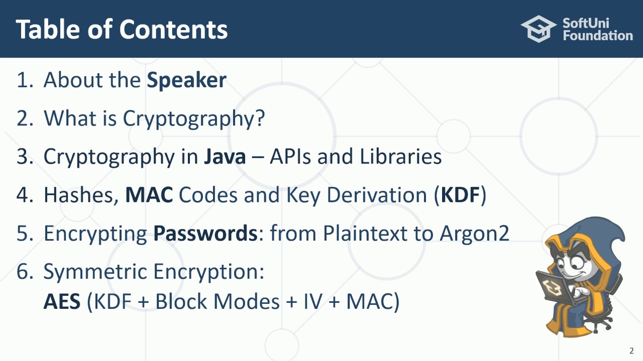Master Cryptography in Java: Hashes, Encryption, Digital Signatures & More π