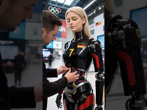 🇩🇪 Germany’s No.7 – A Glimpse Into the Robotic Future  #robot #humanoid  #athlete #Olympics #aiart