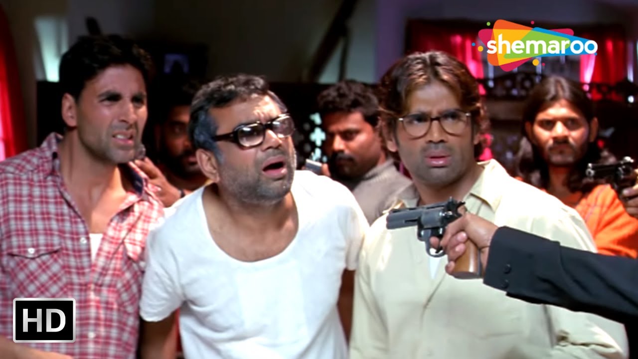 हास्य और एक्शन का धमाका: Hera Pheri Part 2 में मुँह से सुपारी निकालकर बात करने का मजेदार पल! 🎬