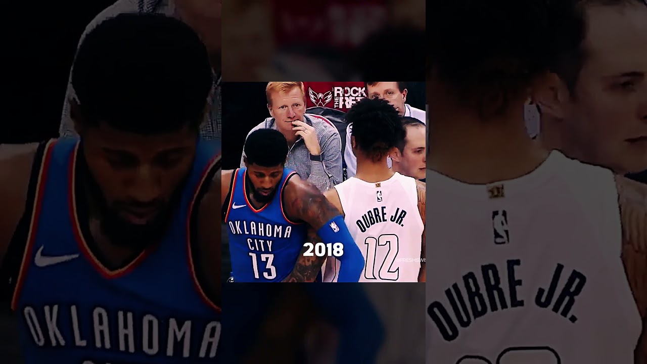 Paul George & Kelly Oubre Clash!🔥 | Epic NBA Beef #shorts