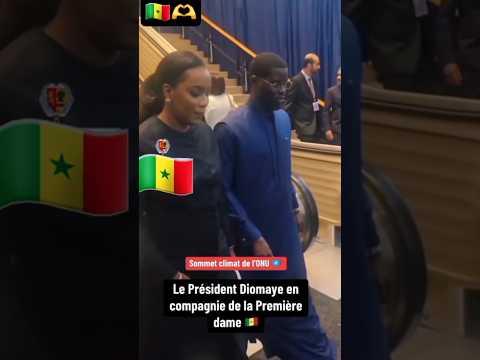 le president Bassirou Diomaye Faye et la premiere dame Absa Faye a new york