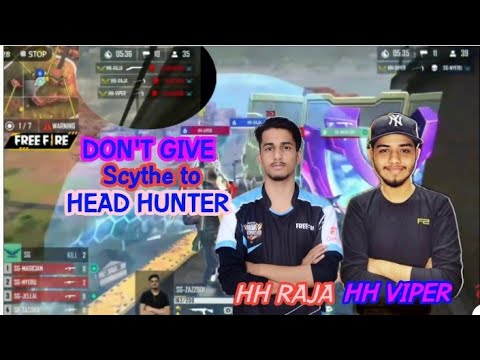 DONT GIVE SCYTHE TO HH VIPER AND HH RAJA || hh viper 1 vs 3 with scythe 🤐🤐🤐