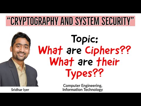 What are Ciphers | What are their types | Cryptography and System Security | [ English / Hindi ]