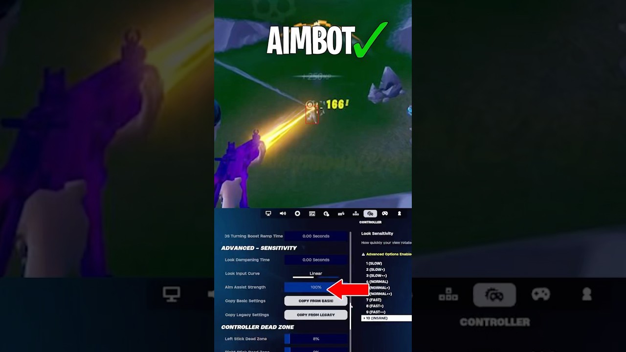 My Controller SETTINGS = AIMBOT MAX DAMAGE 🎯