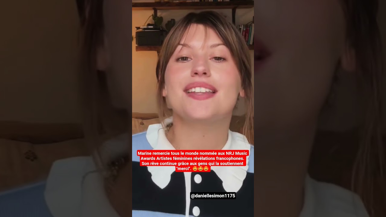 Marine Thanks Fans for NRJ Music Awards Support 🎶