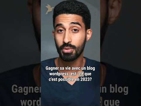 Gagner sa vie avec un blog WordPress en 2023 ? 🤔 #wordpress #wordpressfr #siteweb #blog #shorts
