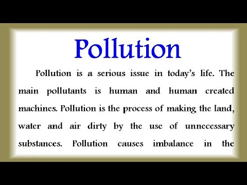 Essay on pollution in English | Pollution essay in English Paragraph on pollution in English