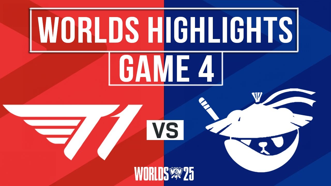 T1 Epic T1 vs Anyone's Legend Highlights | Worlds 2025 Quarterfinals Game 4 🔥