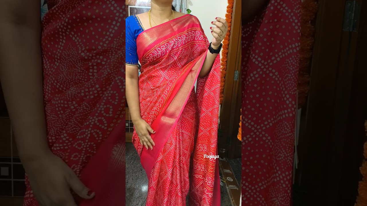 Stunning Saree Styles You Must See! ✨ #ViralShorts