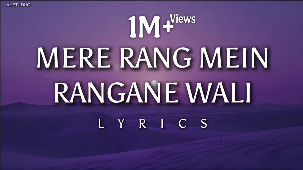 Mere Rang Mein Rangne Wali Lyrics – Classic Romance from Maine Pyar Kiya 🎶