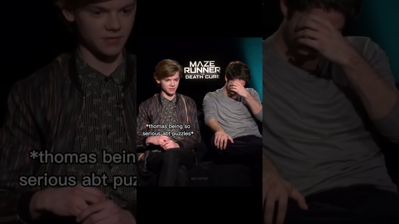 Thomas Sangster's Natural Humor with Dylan O'Brien 😄