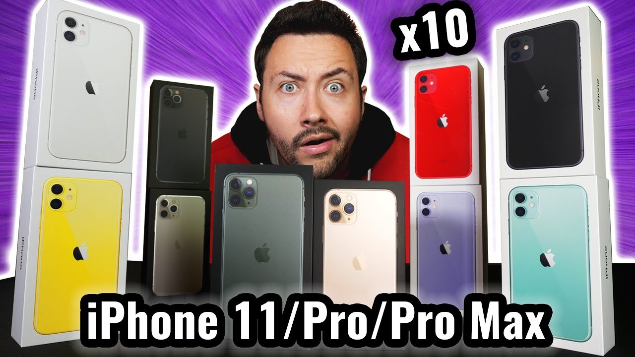 Achat de 10 iPhone 11, Pro et Pro Max en toutes couleurs – Déballage complet