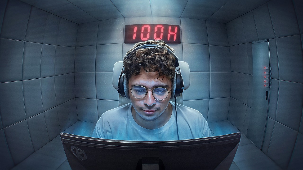 Streamer s'enferme 100h dans une salle blanche 🧊