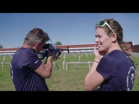 Team Teknos - Patrick Ekwall trĂ€ffar skidskytten Elvira Ăberg