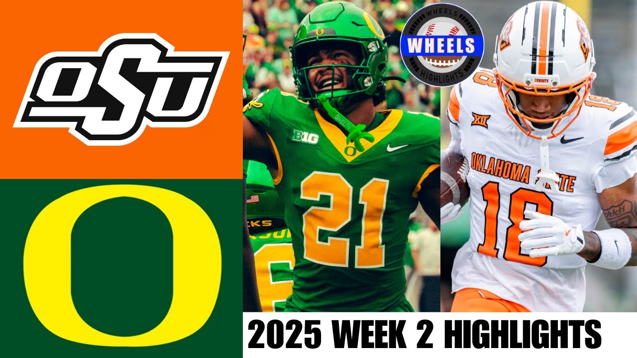 Oklahoma State vs #6 Oregon Week 2 Highlights 🏈