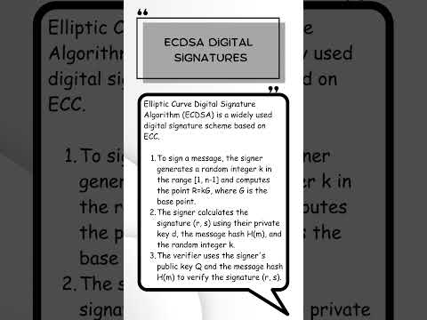 Elliptic Curve Cryptography (ECC) in 60 seconds #shorts