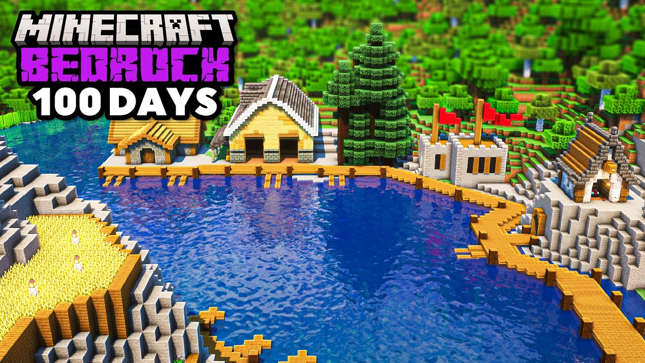 Surviving 100 Days in Hardcore Bedrock Minecraft 🌍 | Java Player Challenge