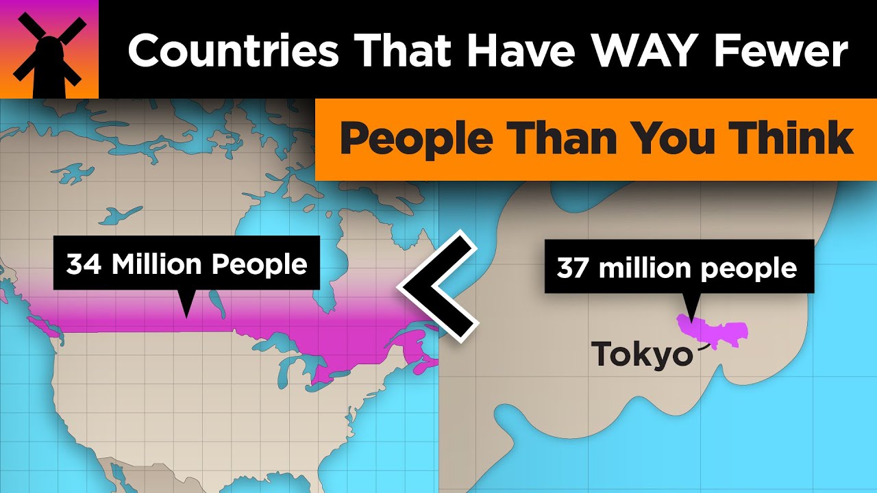 Countries With Fewer People Than You Expect 🌍