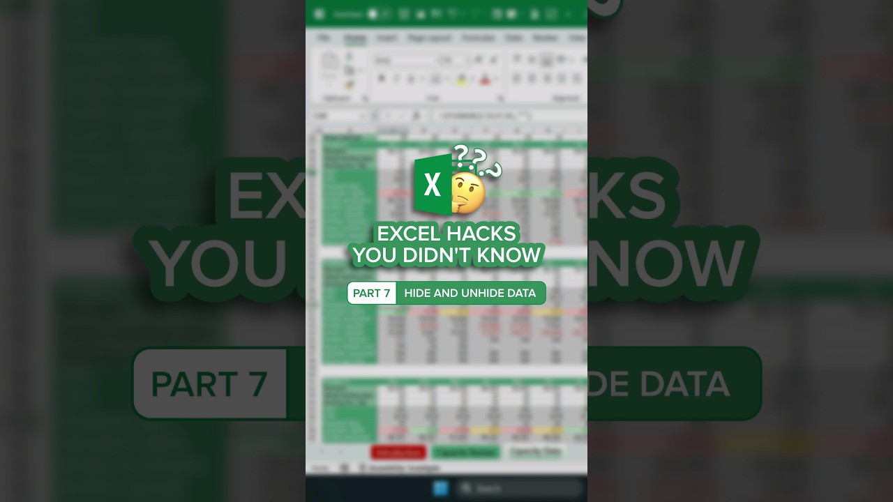 Mastering Excel: The Ultimate Keyboard Shortcut to Hide Data