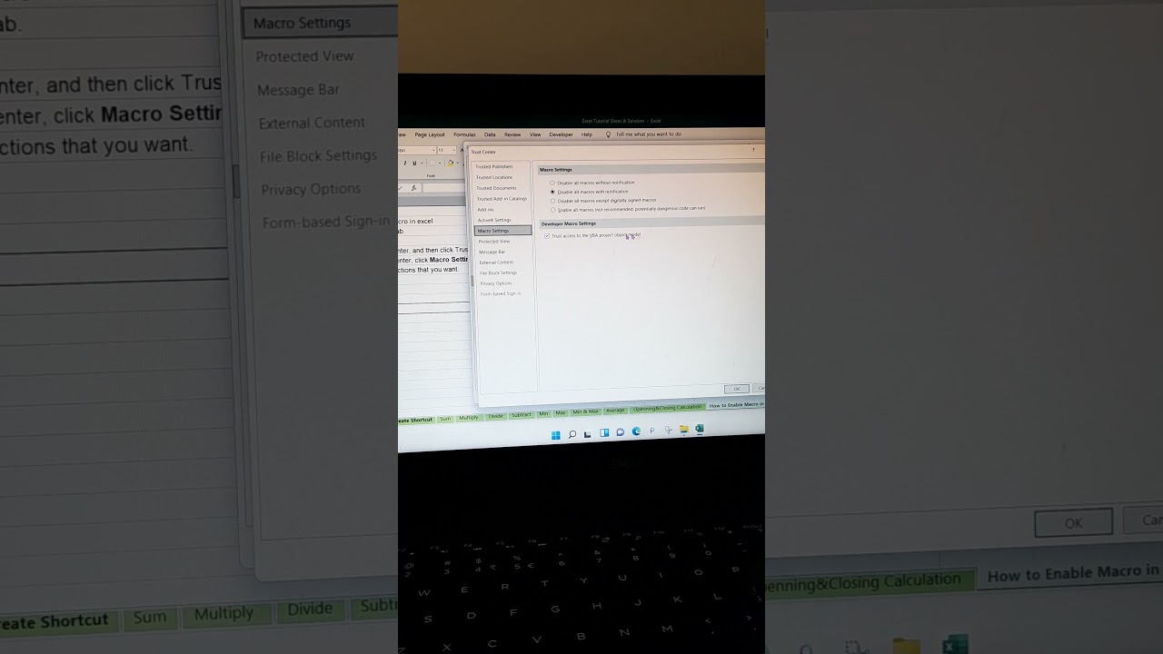 want to know how to enable macros in your Excel