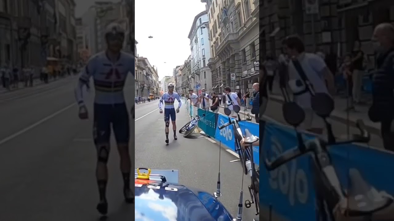 Incredible Wheel Change by Filippo Ganna on Stage 21 of Giro d’Italia 2021 🚴‍♂️