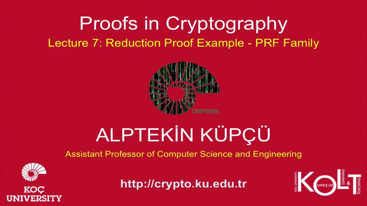 Cryptography Lecture 7: Reduction Proofs & PRF Family Explained 🔐