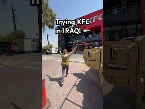 Trying KFC in Iraq! #iraq #baghdad #travelvlog #kfc #travel