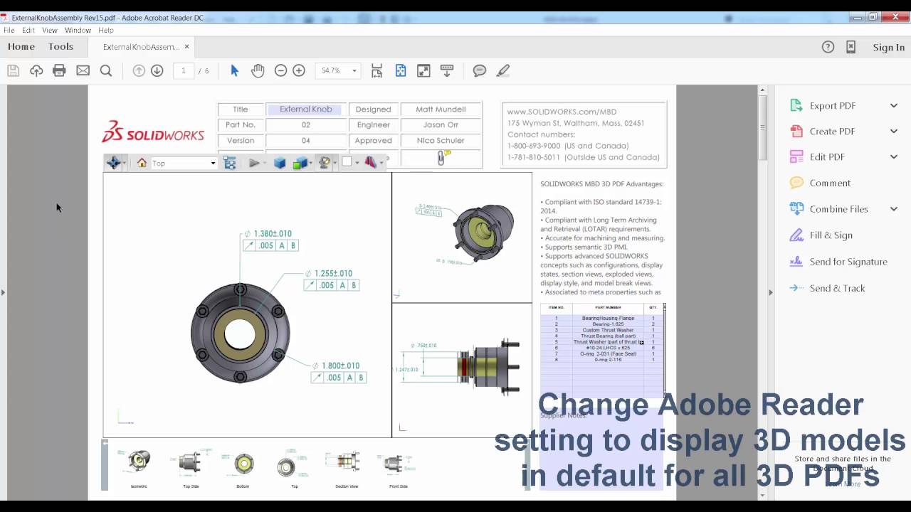 Enabling 3D Content Display in 3D PDF Files
