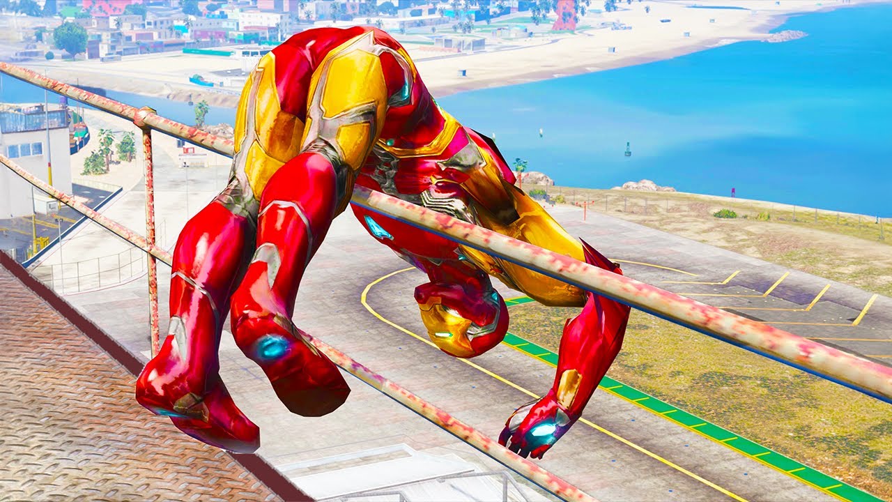 GTA Iron Man Parkour Fails 🚶‍♂️