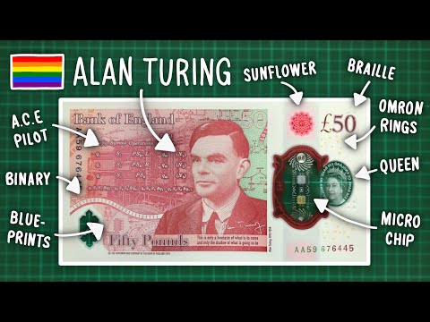 UK's NEW Alan Turing £50 Note - Secrets & Easter Eggs