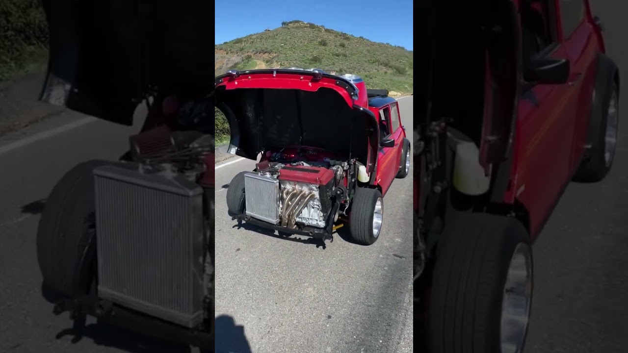 66’ Mini Cooper with Honda Vtec Engine 🎥