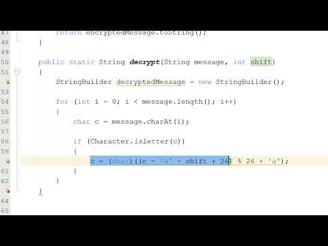 How to Decrypt Data Using Caesar Cipher in Java (Simple)