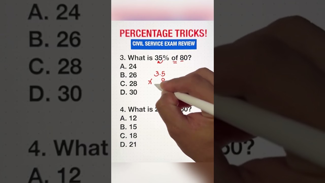 Master These Percentage Tricks to Ace Your Civil Service Exam! 📊