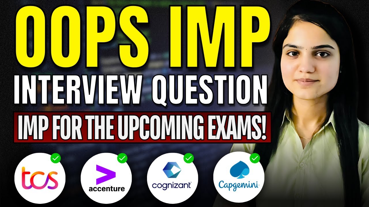 One Shot OOPS Interview Questions for TCS Success