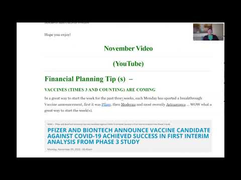 November 2020 Capital Market and Financial Planning Monthly Review BY John Kvale