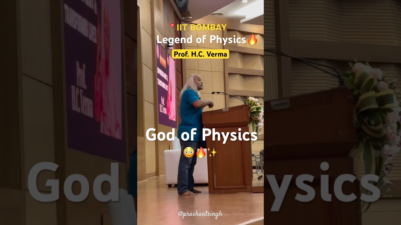Master Physics with Prof. H.C. Verma 🔥 | Essential Tips for IIT JEE Success
