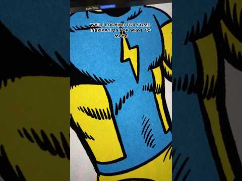 This redraw of a childhood doodle will SHOCK you (pun intended) ⚡️ #comics #artist  #indiecomics