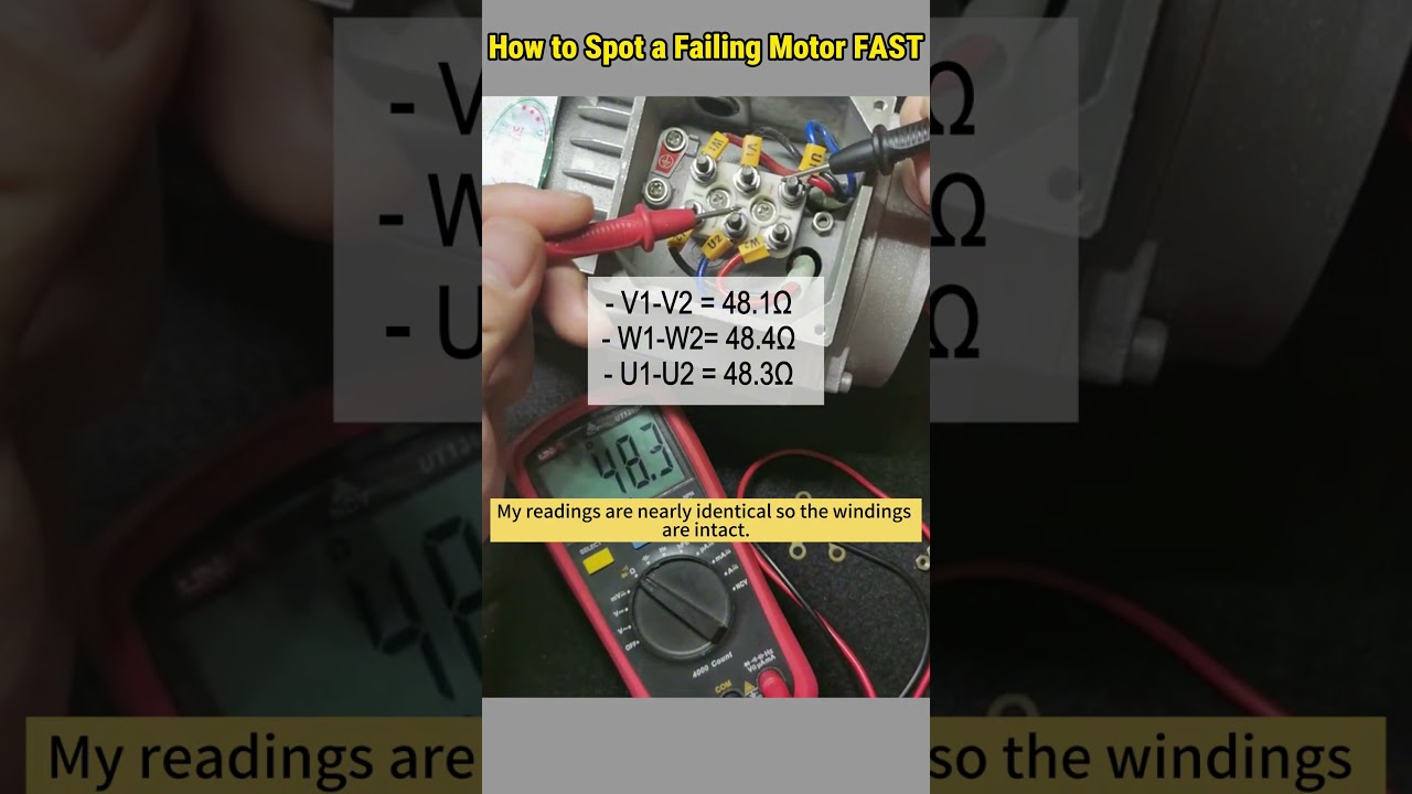 3 Simple Multimeter Tests for 3-Phase Motor Troubleshooting ⚙️