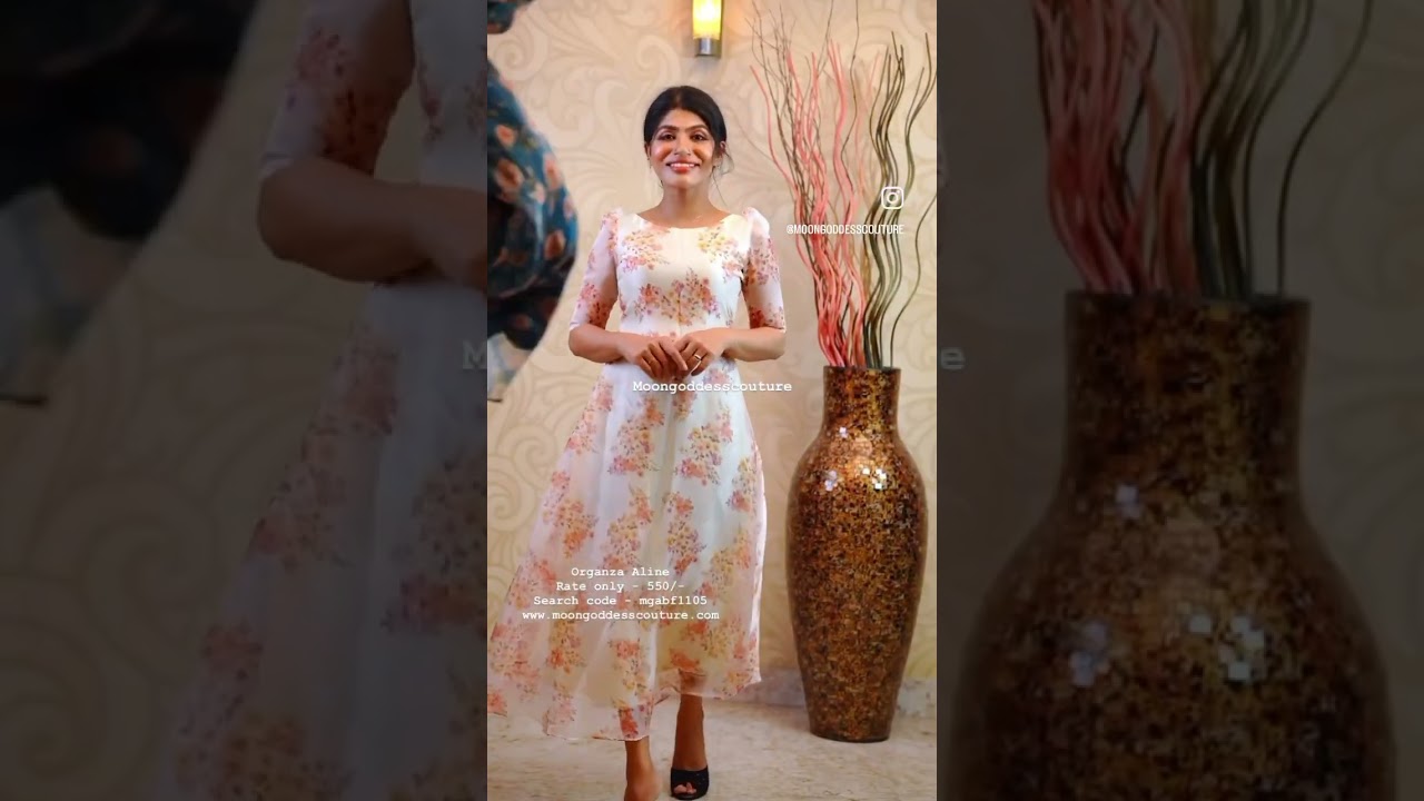 Organza A-line Kurti Only ₹550 🌸